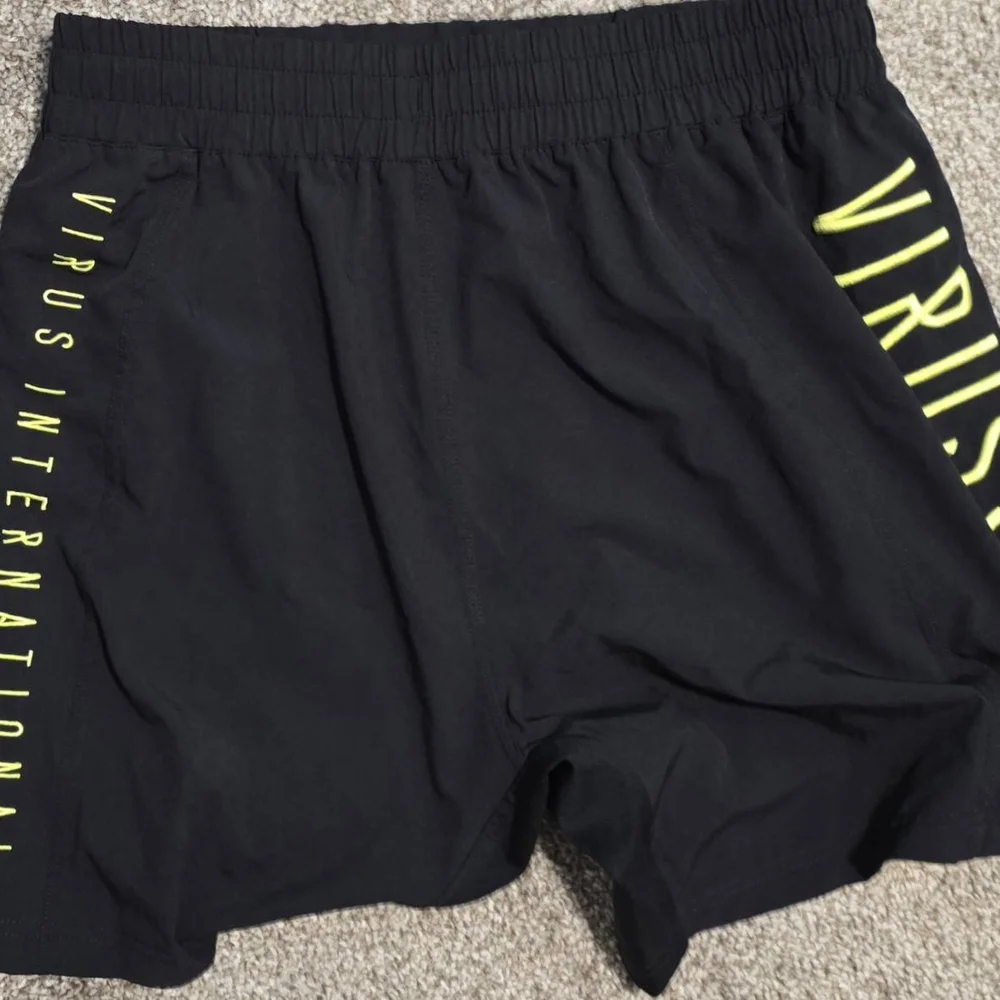 Virus Black Athletic Shorts - Picture 2 of 4